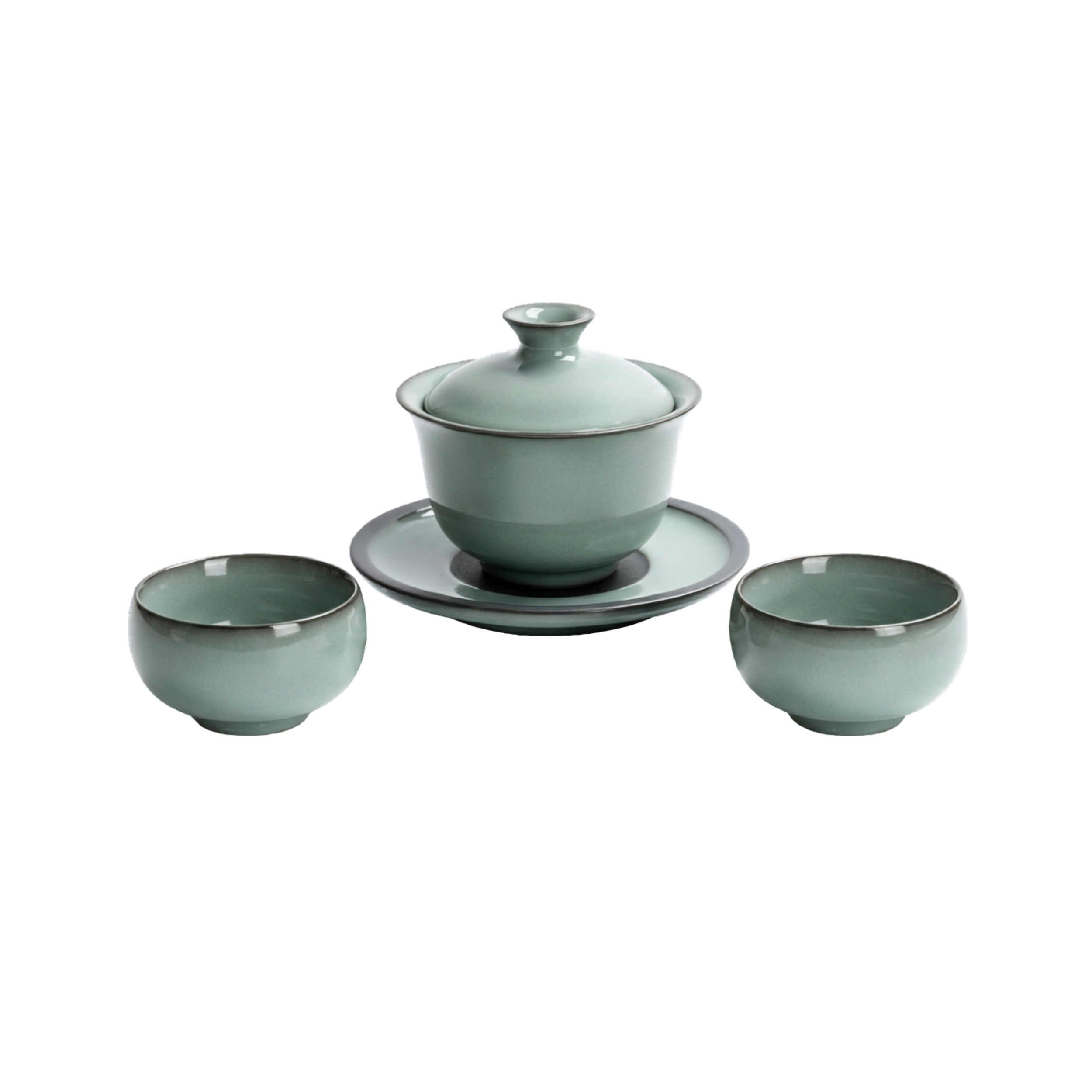 亦古茶具套裝 (一蓋碗兩杯)