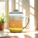 松鶴延年茶隔杯